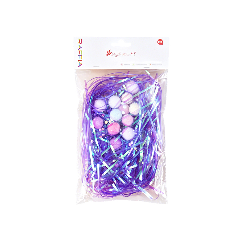 幻彩丝+毛绒球混拼包装